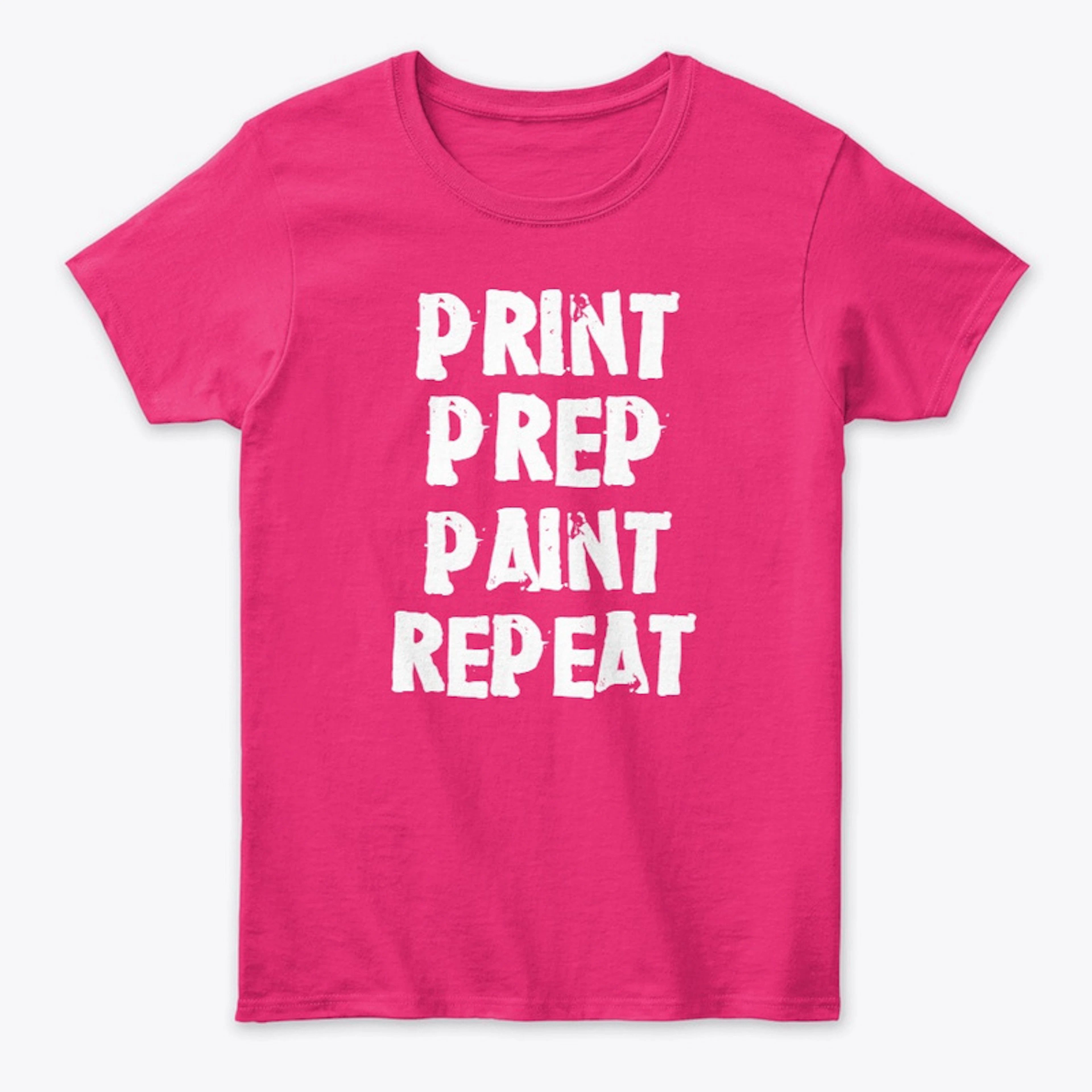 Print, Prep, Paint, Repeat- White Letter