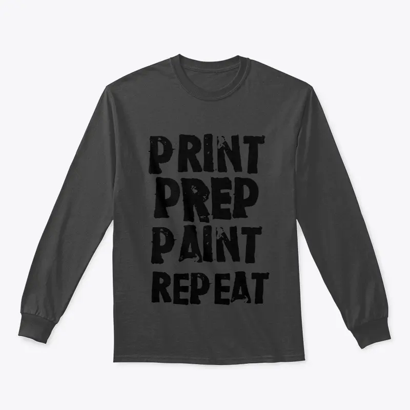 PRINT, PREP, PAINT, REPEAT