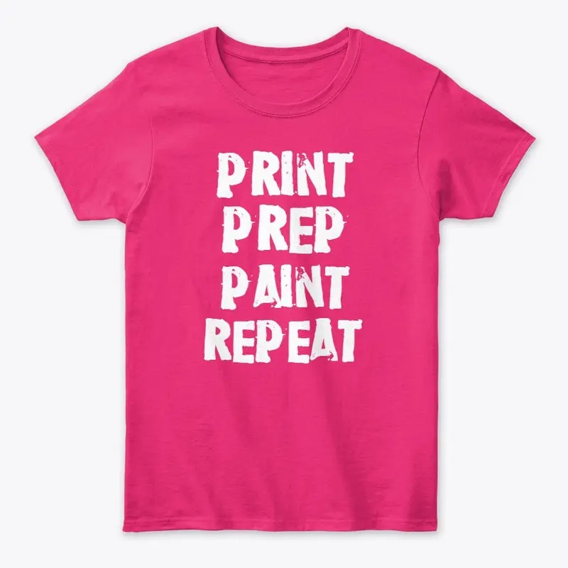 Print, Prep, Paint, Repeat- White Letter