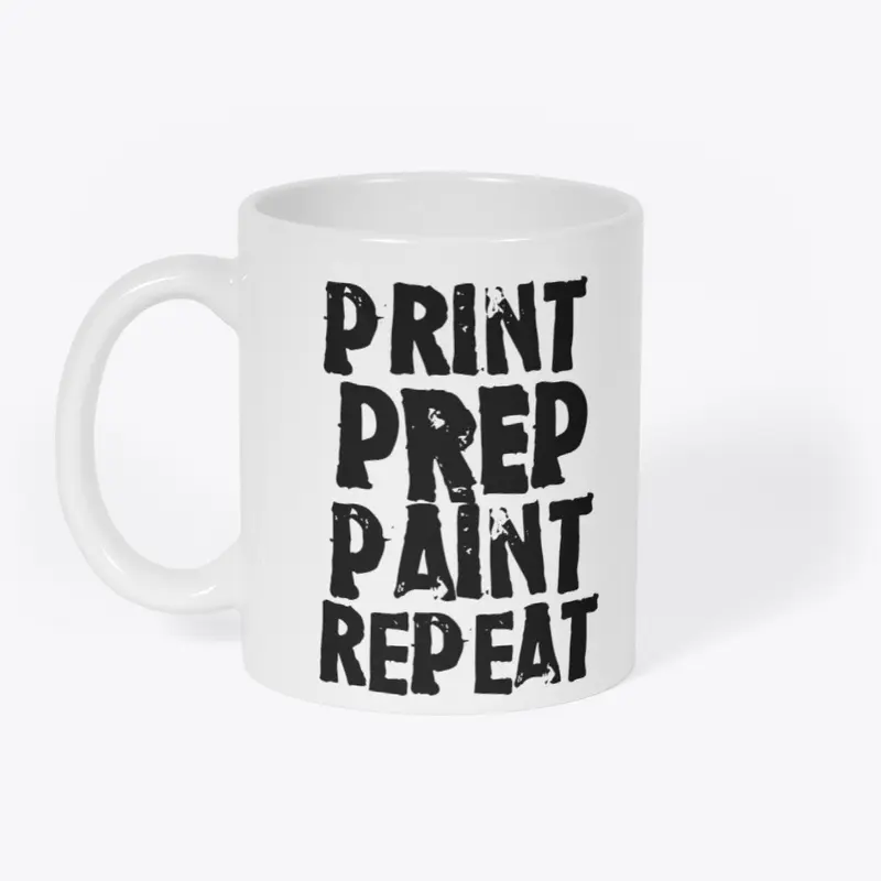 PRINT, PREP, PAINT, REPEAT