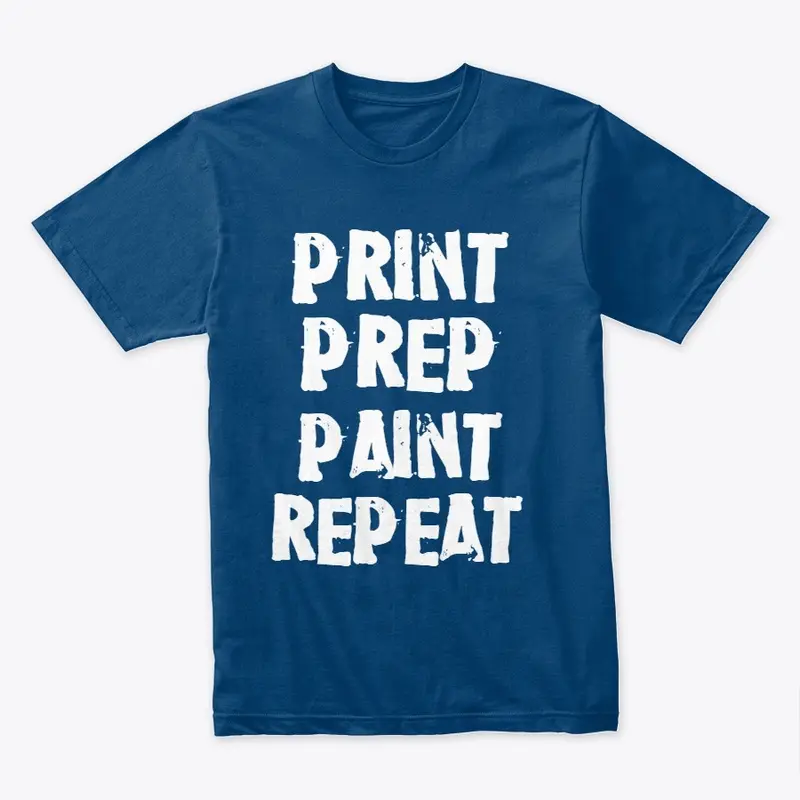 Print, Prep, Paint, Repeat- White Letter