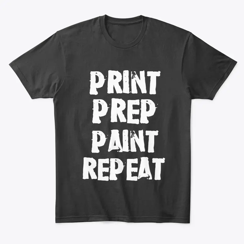 Print, Prep, Paint, Repeat- White Letter