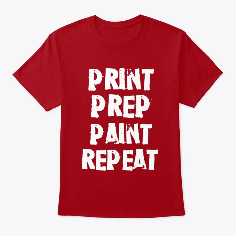 Print, Prep, Paint, Repeat- White Letter